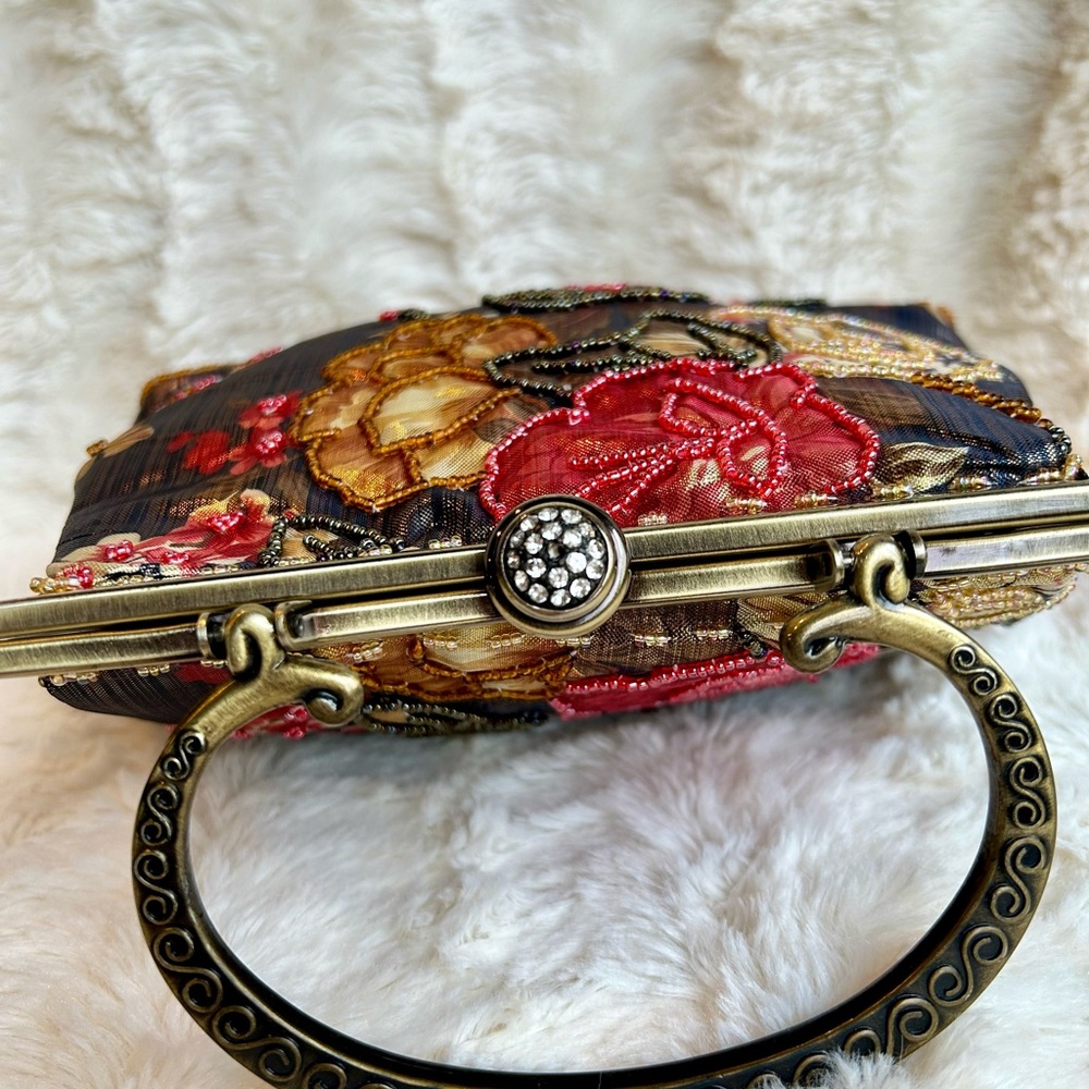 Vintage beaded evening bag - Picture 3 of 7